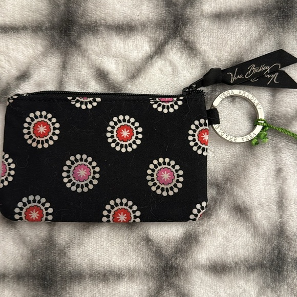 NEW Vera Bradley Zippered Key Case Wallet with ID pouch in the front - Picture 2 of 4